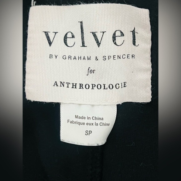 Anthropologie Velvet Graham Spencer Ignacia Black Structured Dress Sz  Small - Picture 6 of 9